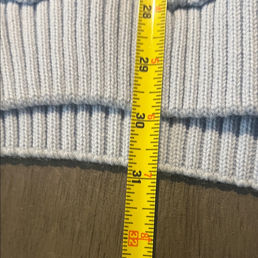 Elegant Sky Blue Turtleneck Sweater - Picture 10 of 10